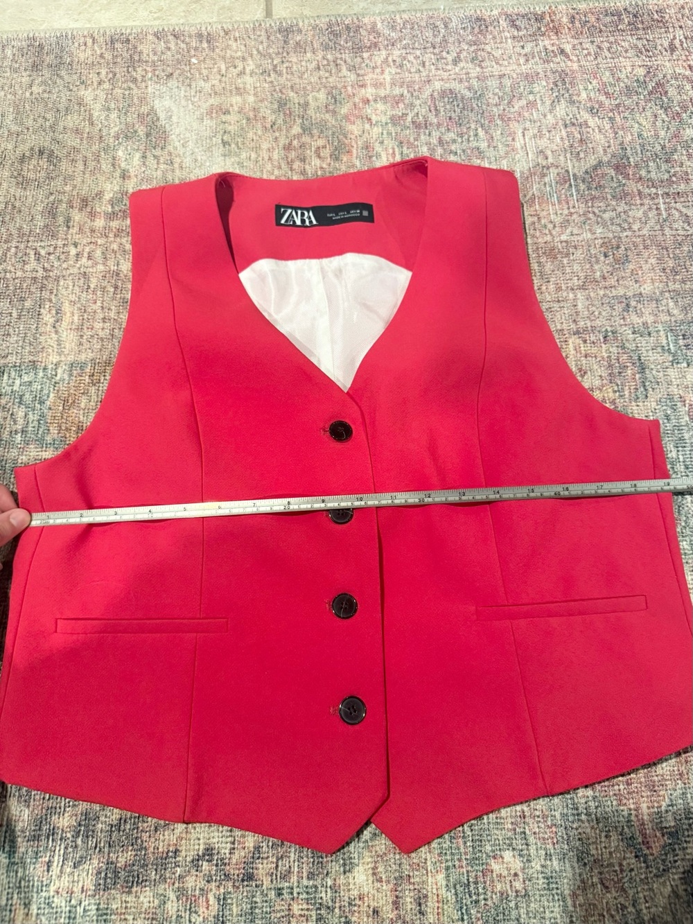 Zara Women’s Bright Pink Vest and Shorts Matching Set - Picture 13 of 16